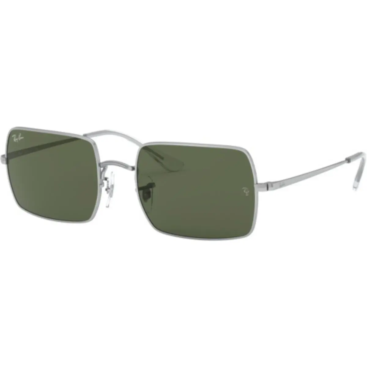 Ray-ban Adult Rectangle 1969 Polished Silver/G-15 Green 54mm Sunglasses - Polished Silver/G-15 Green, Frame: Silver, Lens: Green