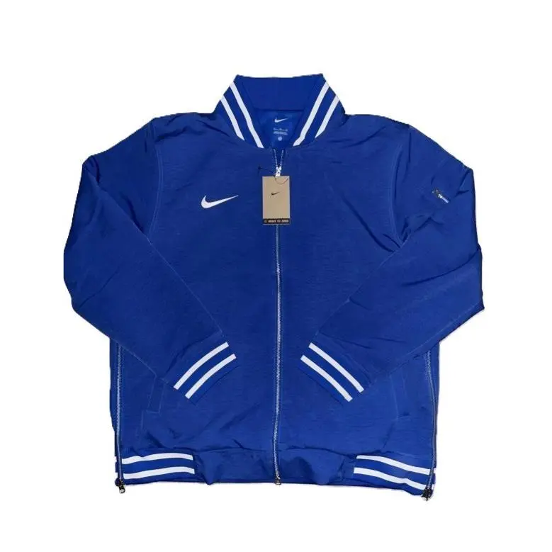 Mens Large Sideline Varsity Full-zip Bomber Jacket Blue FJ9569-480 SZ S by Nike
