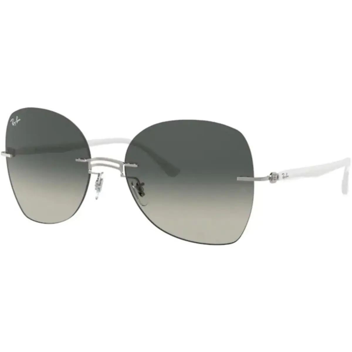 Ray-ban Adult RB8066 Titanium Polished White/grey Gradient 58mm Sunglasses