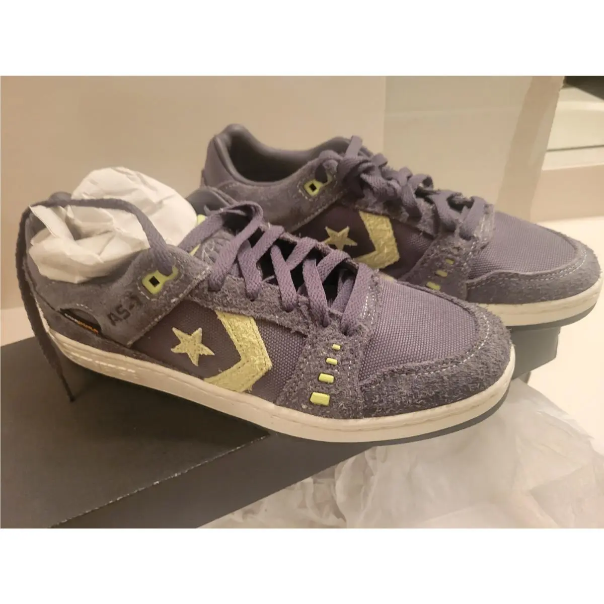 Converse AS-1 Pro Suede Cordura Plum Cove Citron - A12654C Mens 7.5 Womens 9
