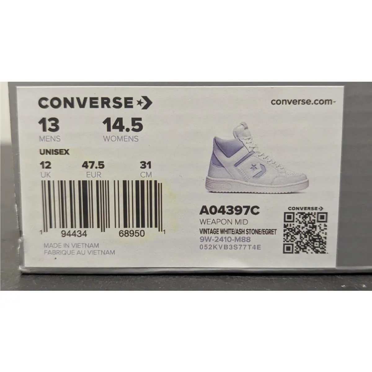 Converse shoes - Converse Weapon - Weapon - A04397C - Gray (UPC: 194434689501) 19