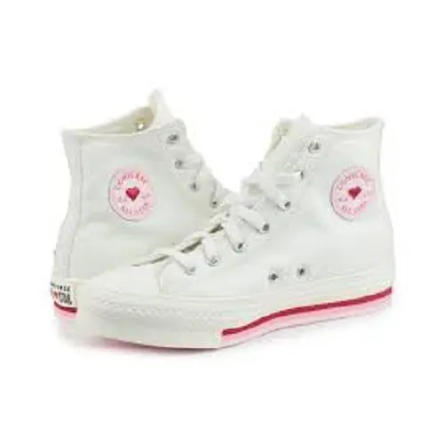 All Stars Eva Lift HI Unisex Men 6 = Women 7.5 Shoes Red Heart/white NU by Converse