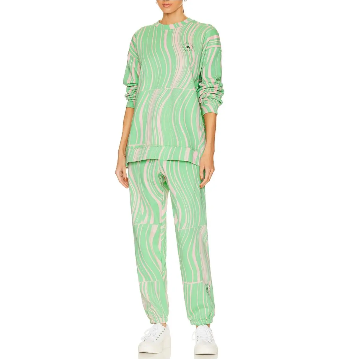 Adidas clothing - Screaming Green / Blush Pink 9