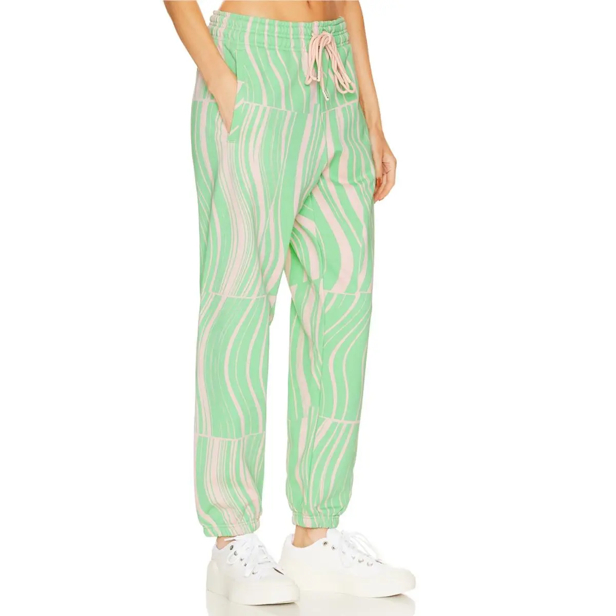 Adidas clothing - Screaming Green / Blush Pink 0