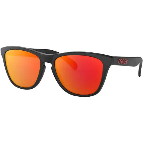0Oo9245 Frogskins A Rectangle Sunglasses - Matte Black / Prizm Ruby by Oakley