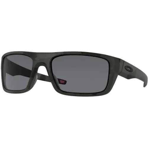 Oakley 0Oo9367 Drop Point Rectangle Sunglasses - Multicam Black / Grey - Si Multicam Black, lens__map: Grey
