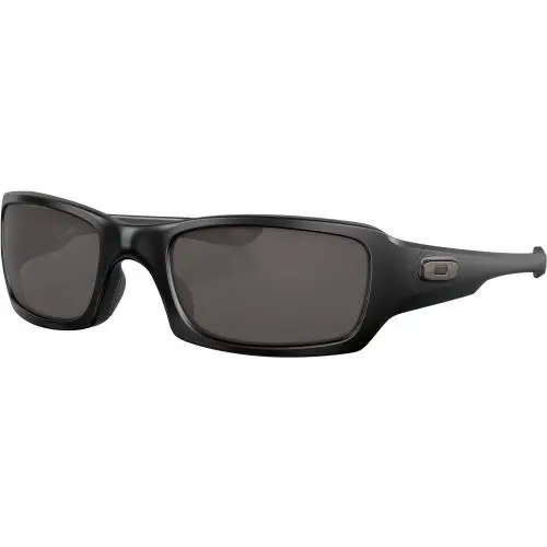Oakley Mens Fives Squared Sunglasses - Matte Black - Matte Black/Warm Grey, lens__map: Grey