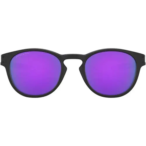 Oakley Mens Latch Sunglasses - Matte Black / Prizm Violet - Matte Black/Prizm Violet, lens__map: Purple
