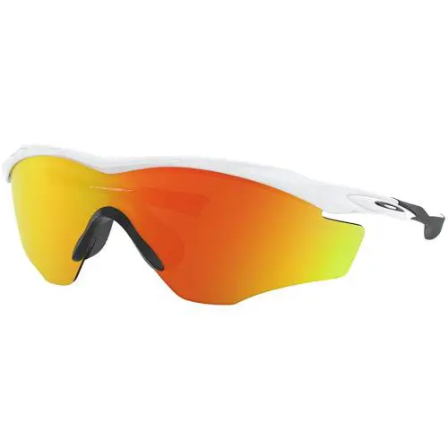 Oakley Mens M2 Frame Xl Sunglasses - Polished White / Fire Irid - Polished White/Fire Iridium, lens__map: Orange