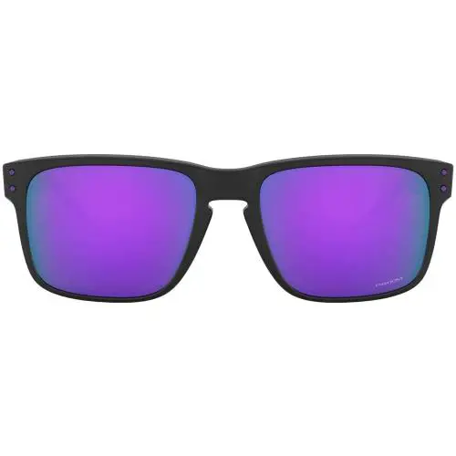 Oakley Mens Holbrook Sunglasses - Matte Black / Prizm Violet - Matte Black/Prizm Violet, lens__map: Purple