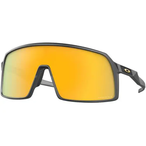 Oakley 0Oo9406 Sutro Rectangle Sunglasses - Matte Carbon / Prizm 24K - Matte Carbon/Prizm 24k, lens__map: Gold