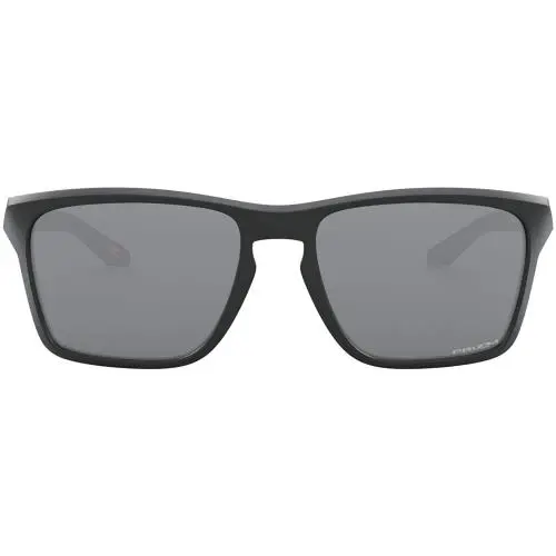 Oakley 0Oo9448 Sylas Rectangle Sunglasses - Matte Black / Prizm Black - Matte Black/Silver/Prizm Black, lens__map: Black