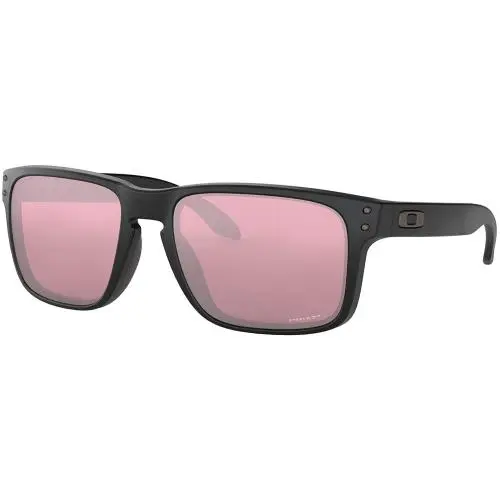 Oakley 0Oo9102 Holbrook Square Sunglasses - Matte Black / Prizm Dark Golf - Matte Black/Prizm Dark Golf, lens__map: Pink