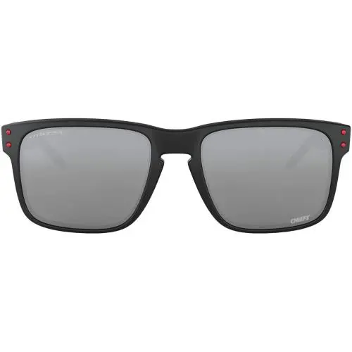 Oakley Mens Holbrook Sunglasses - Kansas City Chiefs - Matte Black/Prizm Black, lens__map: Black