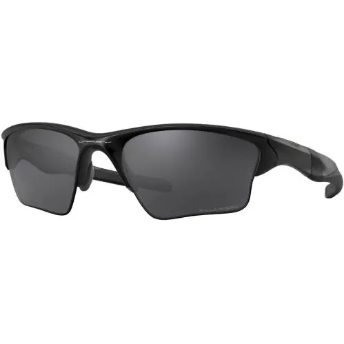 Oakley Half Jacket Sunglasses - Matte Black / Jade Iridium - Matte Black/Grey Polarized, lens__map: Grey
