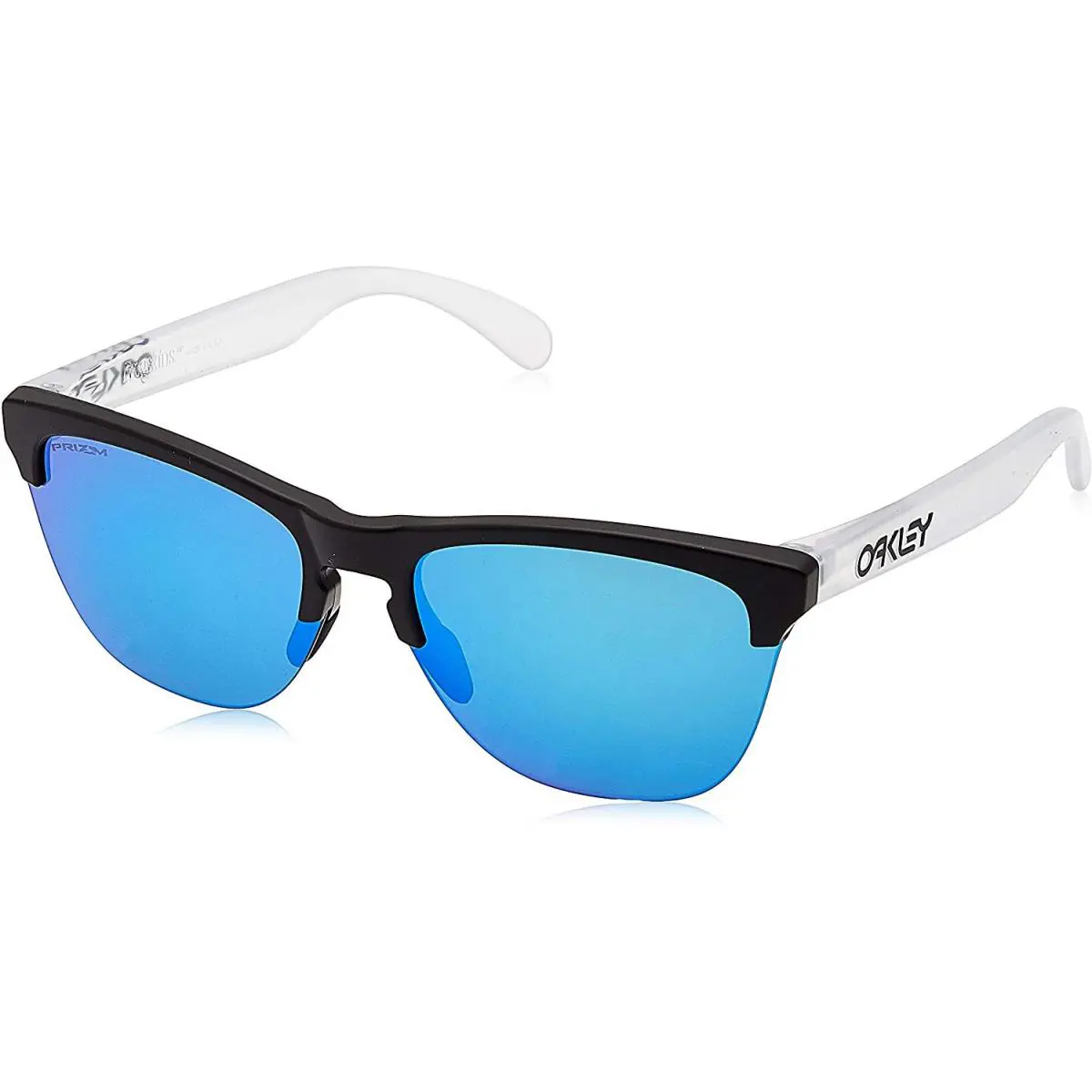 Oakley Frogskins Lite Sunglasses - Matte Black / Prizm Sapphire - Matte Black/Prizm Sapphire, lens__map: Blue