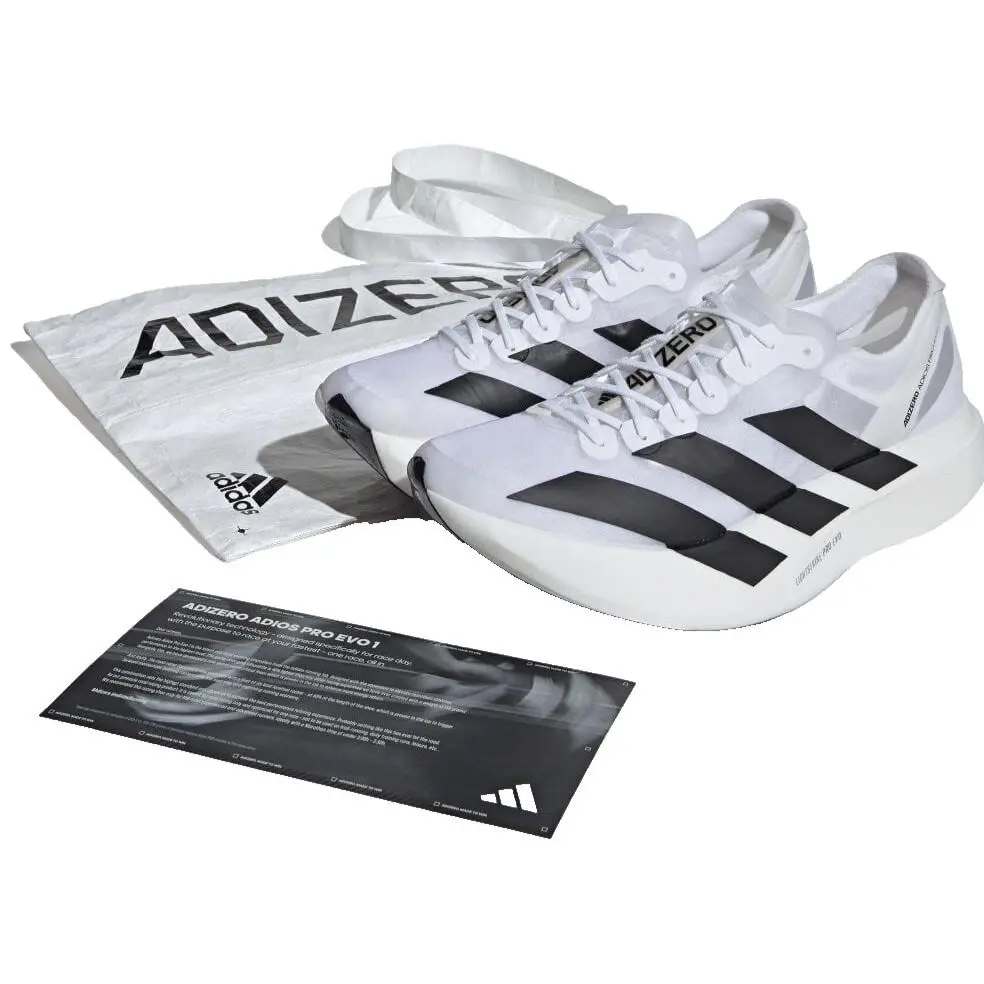 Adidas Adizero Adios Pro Evo One Sneakers White Performance Trainers Size 7US