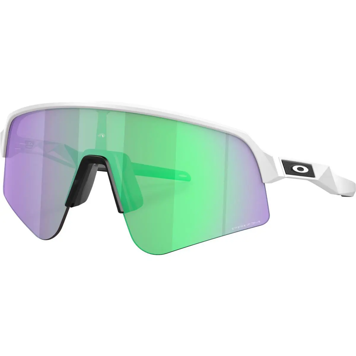 Oakley Unisex Sutro Lite Sweep 0OO9465 Sunglasses - Matte White - Matte White/Prizm Road Jade, lens__map: Green