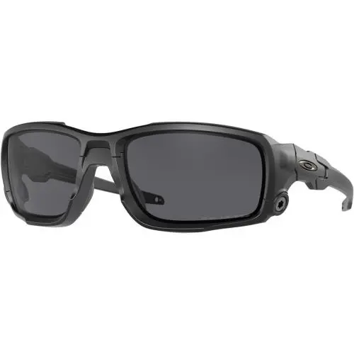 Oakley 0Oo9329 Si Ballistic Shocktube Round Sunglasses - Col. 932909 / Grey - Si Matte Black/Grey Polarized, lens__map: Grey