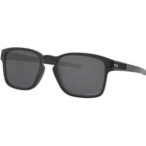 Oakley Latch Sq. A Polarized Sunglasses - Matte Black Ink / Prizm Black - Matte Black Ink/Prizm Black Polarized, lens__map: Black