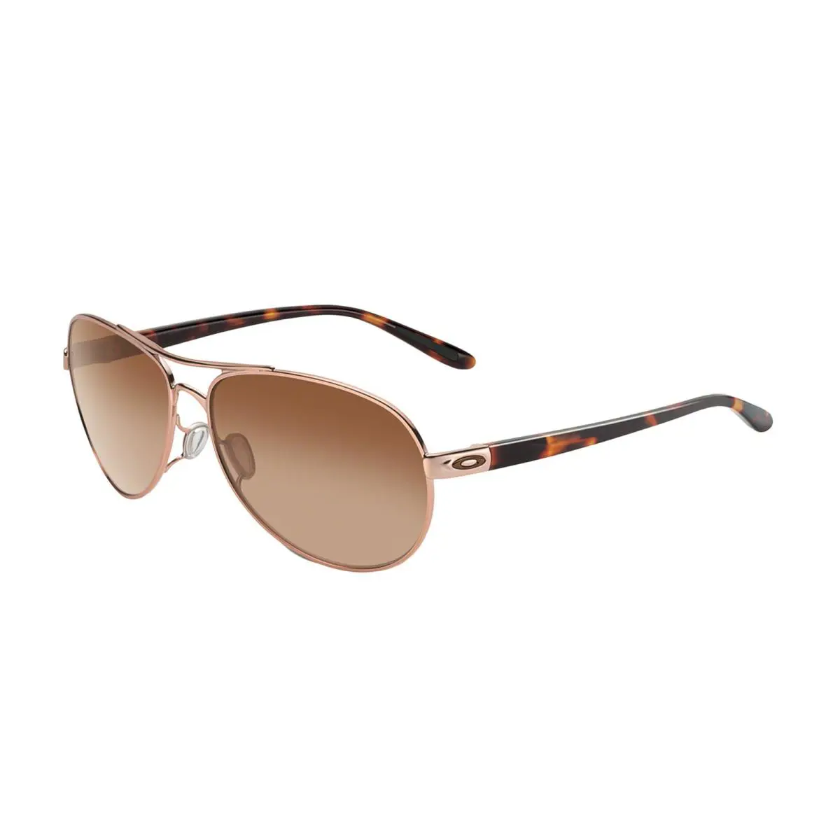 Oakley Womens Feedback Sunglasses - Rose Gold w / VR50 Brown Gradient - Rose Gold/Vr50 Brown Gradient, lens__map: Brown