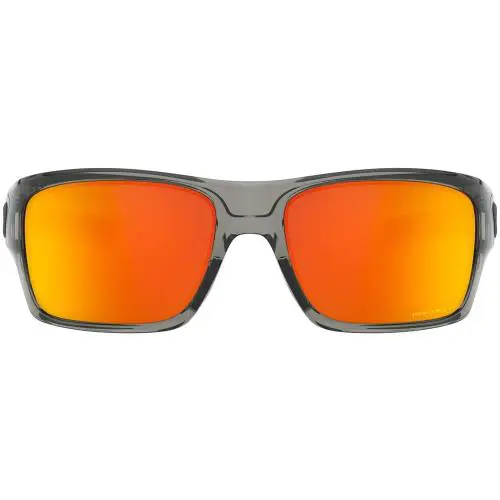 Oakley 0Oo9263 Turbine Rectangle Sunglasses - Grey Ink / Prizm Ruby Polarized - Grey Ink/Prizm Ruby Polarized, lens__map: Red