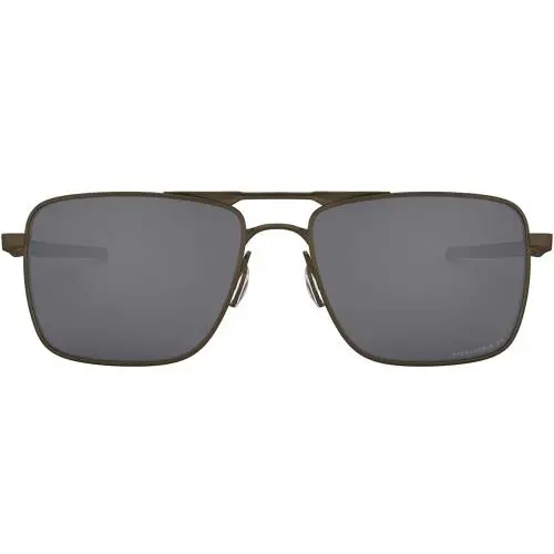 0Oo6038 Gauge 6 Square Sunglasses - Pewter / Prizm Black Polarized by Oakley