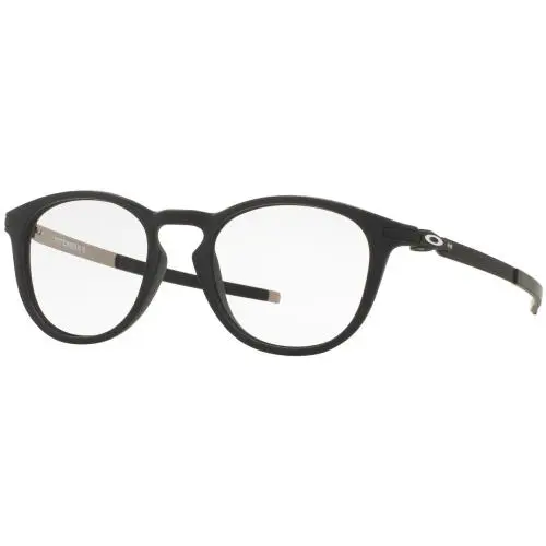 Oakley Pitchman R Frames - Satin Black / Clear Gradient Blue - Satin Black/Demo Lens, lens__map: Clear