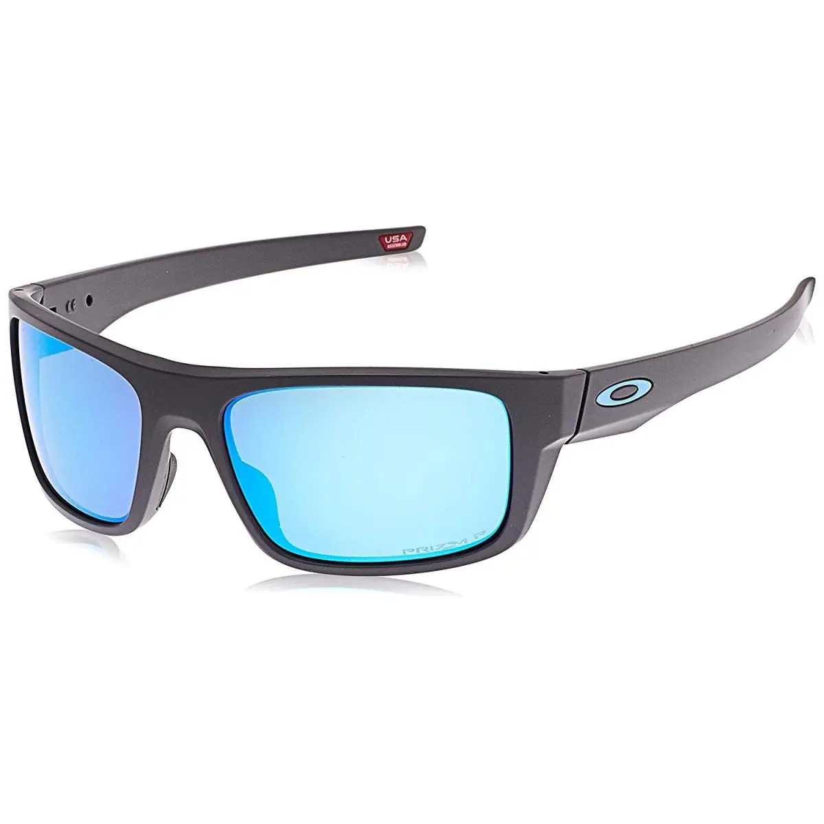 Oakley Drop Point Sunglasses - Matte Dark Gray / Prizm Sapphire Pol - Matte Black/Prizm Black Polarized, lens__map: Black