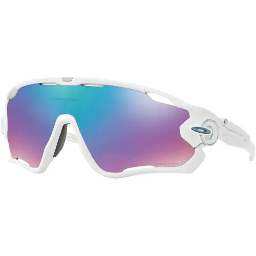 Oakley Mens Jawbreaker Sunglasses - Polished White / Prizm Snow - Polished White/Prizm Snow Sapphire Iridium, lens__map: Blue