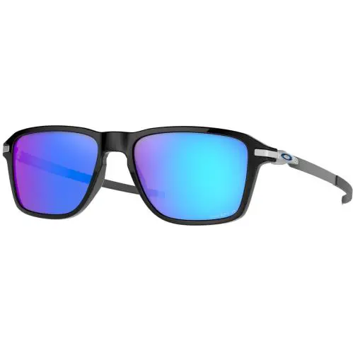 Oakley Mens Wheel House Sunglasses - Polished Black / Prizm Sapphire Polarized - Polished Black/Prizm Sapphire Polarized, lens__map: Blue