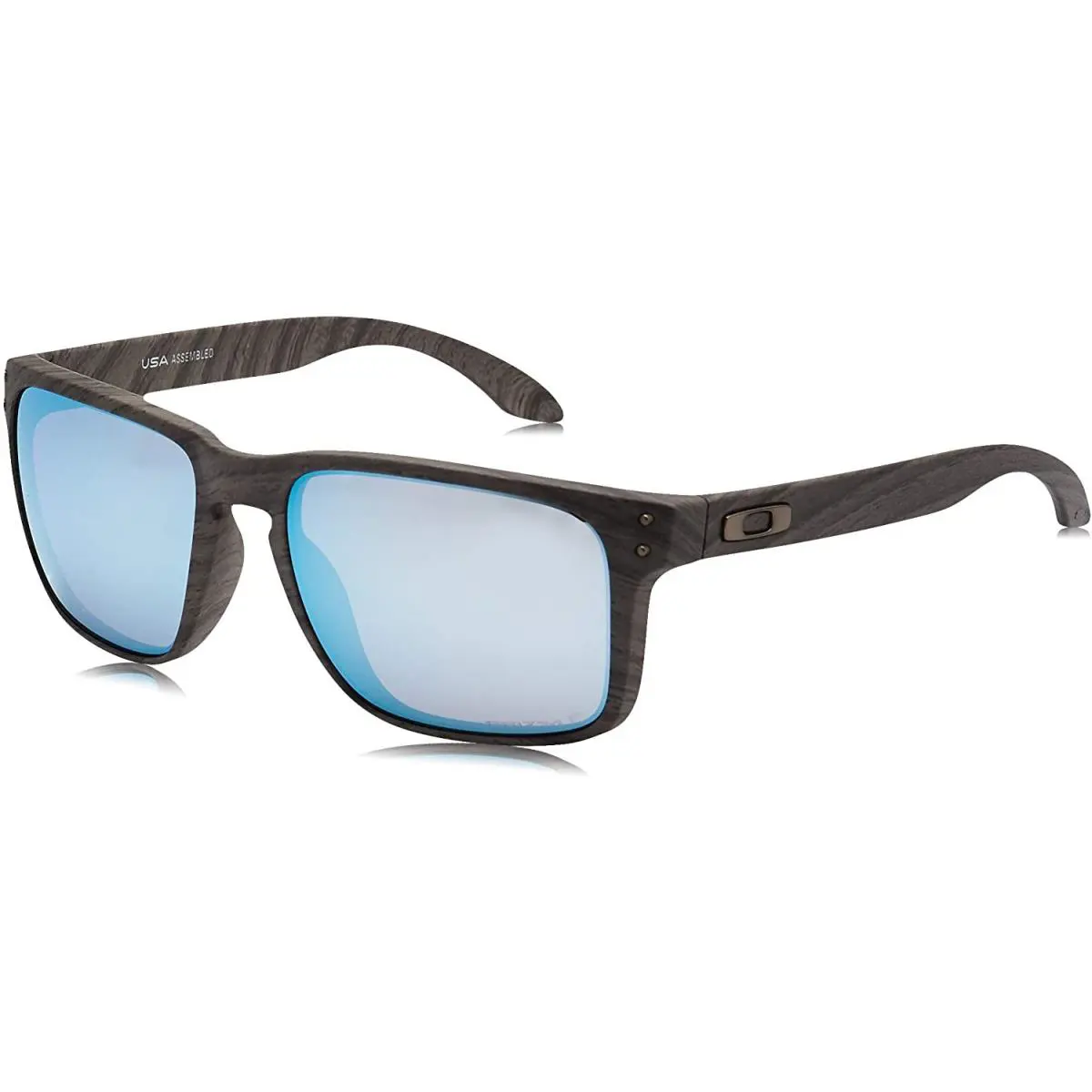 Oakley 0Oo9417 Holbrook Xl Square Sunglasses - Woodgrain / Prizm Deep H2O - Woodgrain/Prizm Deep Water Polarized, lens__map: Blue
