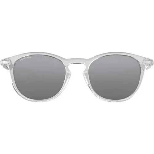 Oakley 0Oo9439 Pitchman R Round Sunglasses - Polished Clear / Prizm Black - Polished Clear/Prizm Black, lens__map: Black