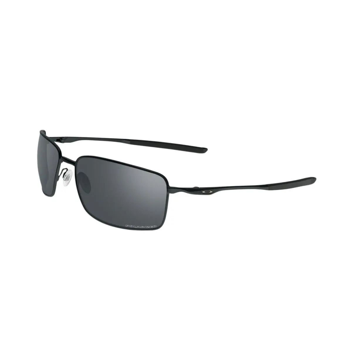 Oakley Square Wire Sunglasses - Matte Black w / Black Iridium Polarized - Matte Black/Black Iridium Polarized, lens__map: Black