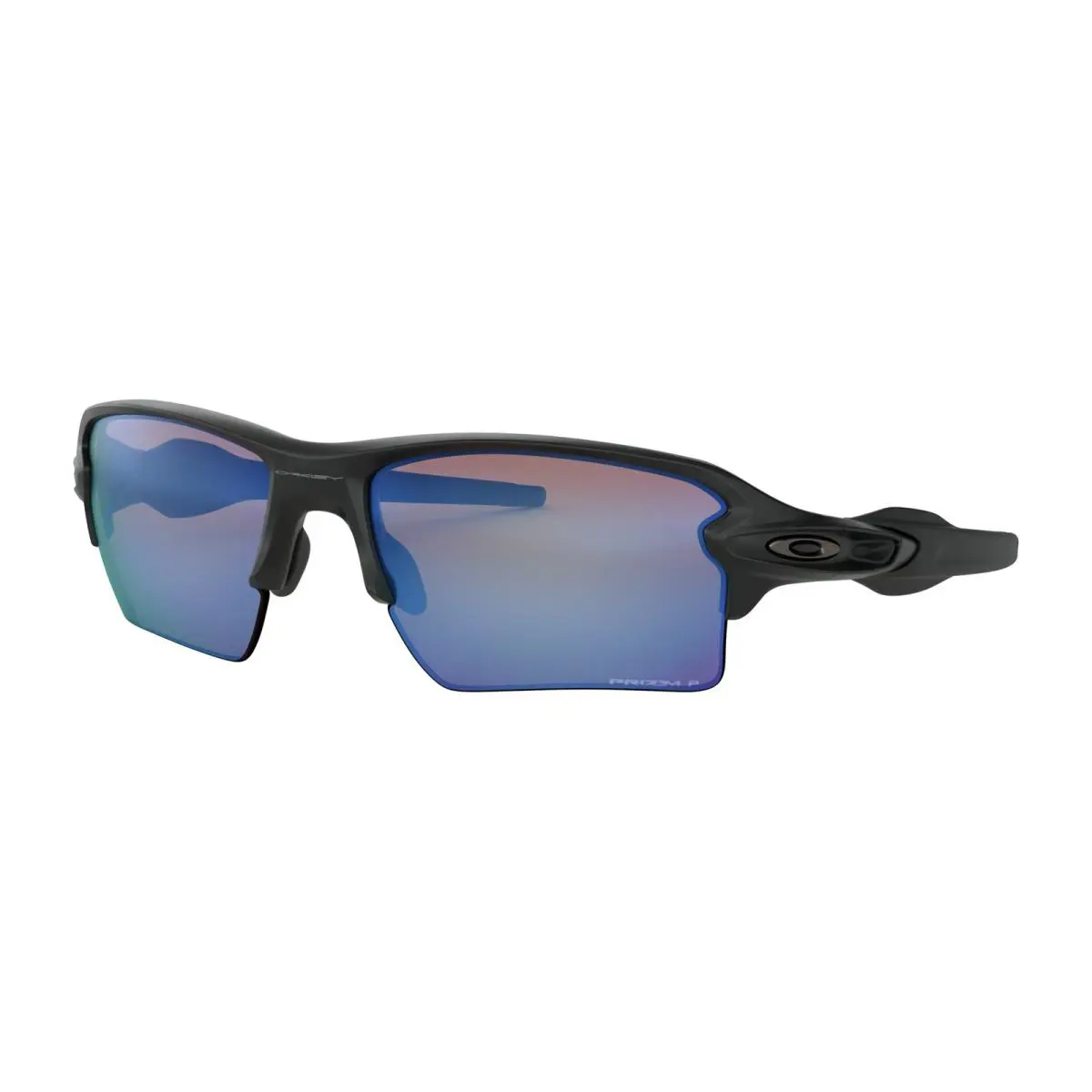 Oakley Mens Flak 2.0 Xl Sunglasses - Matte Black / Prizm Dph2O Pol - Matte Black/Prizm Deep Water Polarized, lens__map: Blue