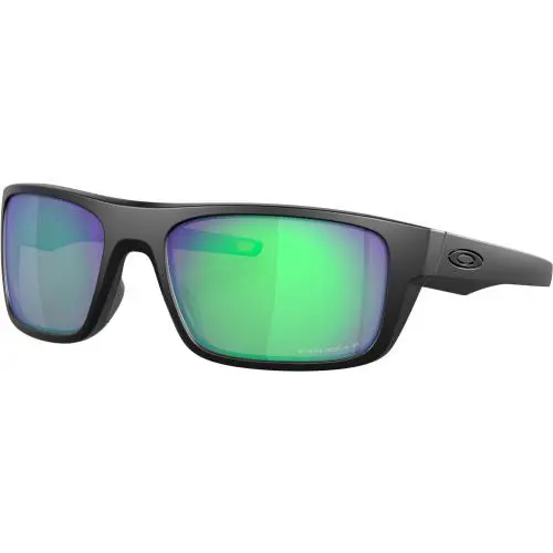 Oakley Drop Point Sunglasses - Matte Black - Matte Black/Prizm Maritime Polarized, lens__map: Green