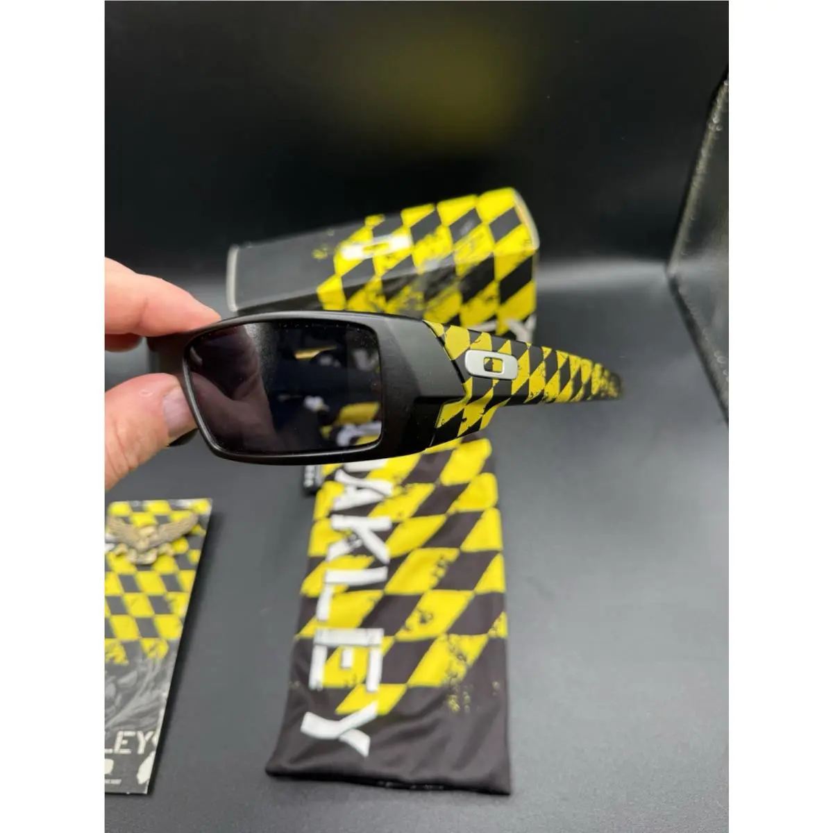 Oakley Gascan Flying Tigers Matte Black Grey Lenses 12-782 Rare