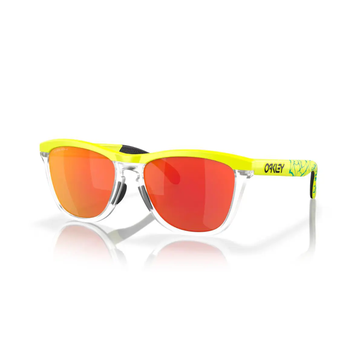 Frogskins Range Inner Spark Collection Ten Ball Yellow Prizm Ruby 9284-15 by Oakley