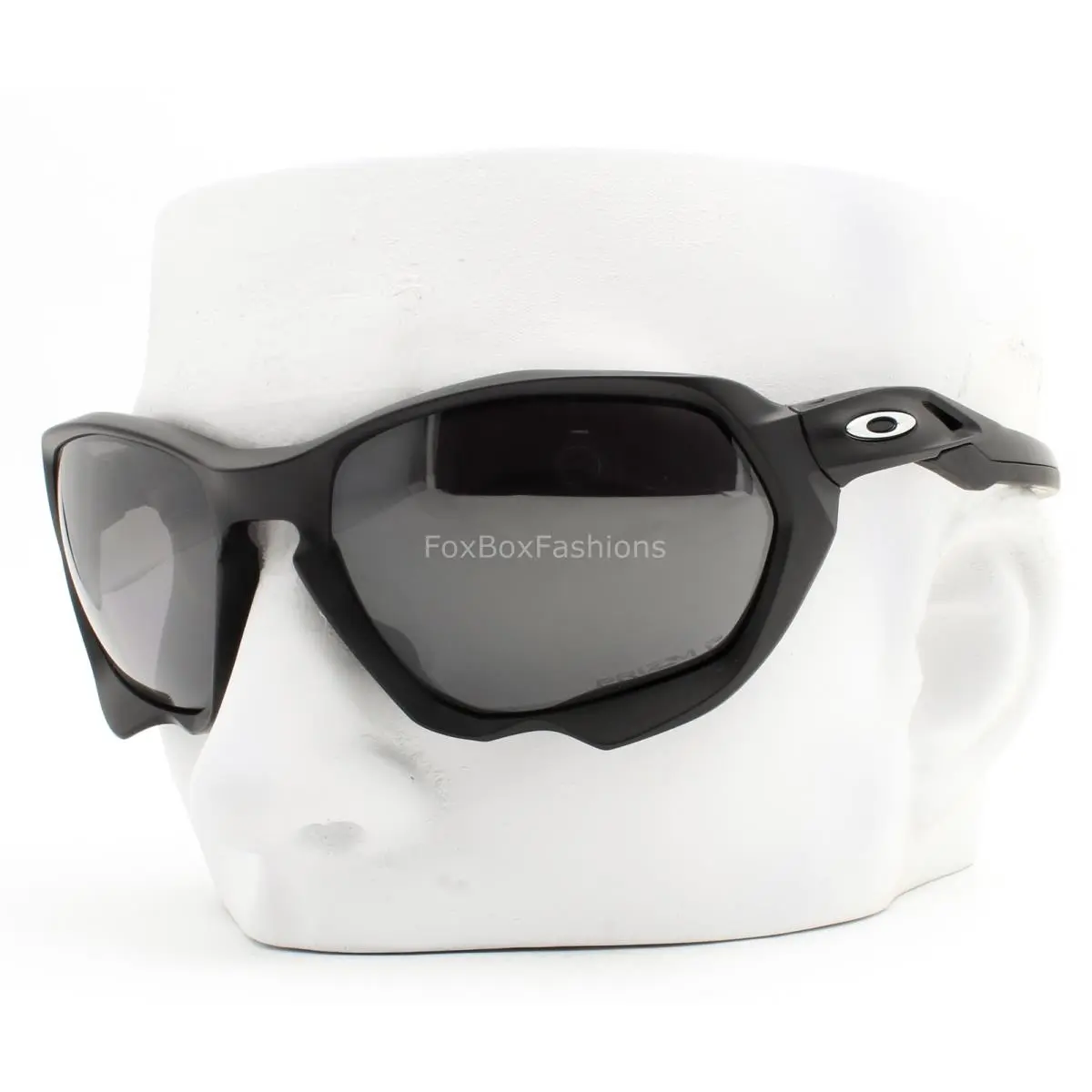 Oakley Plazma Sunglasses Matte Black Prizm Polarized Black OO9019-0659 with Case - Frame: Black, Lens: Prizm Black, Logo: Silver