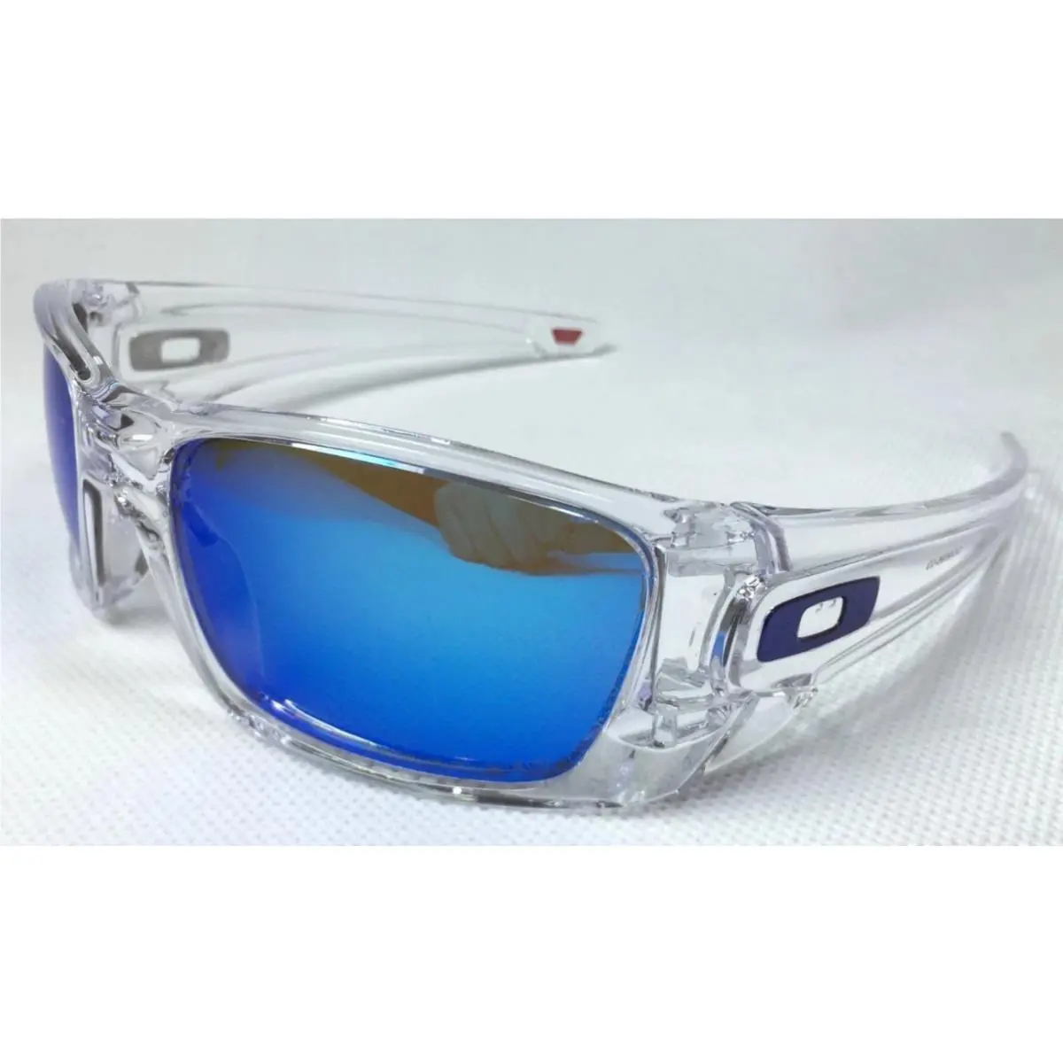 Fuel Cell Clear Sunglasses / Blue Polarized Lens / Blue Icons - OO9096-03 by Oakley