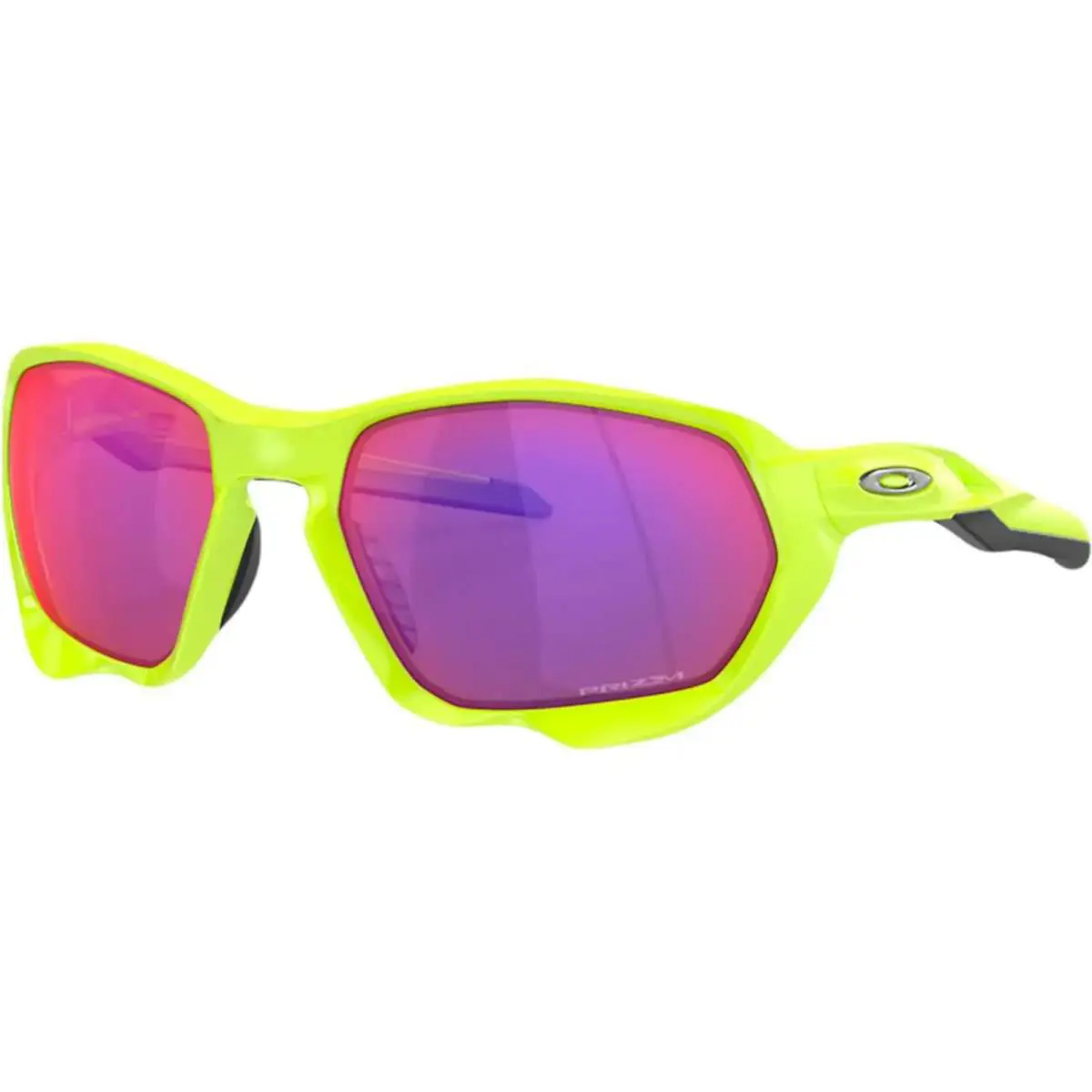 Oakley Plazma Sunglasses Matte Retina Burn Neon Green Prizm Road OO9019-0459 - Frame: Green, Lens: Prizm Road, Logo: Silver