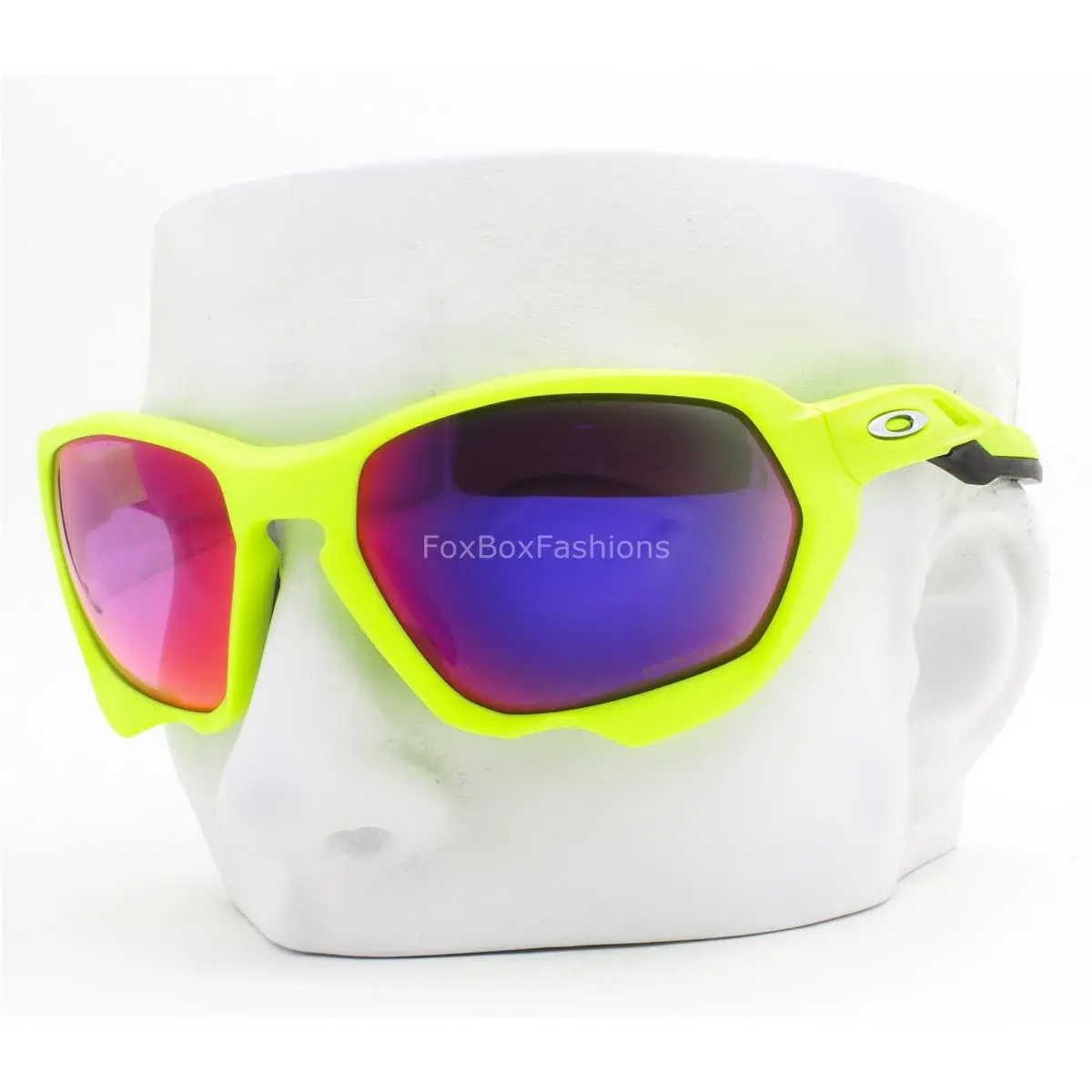 Oakley Plazma Sunglasses Matte Retina Burn Neon Green Prizm Road OO9019-0459