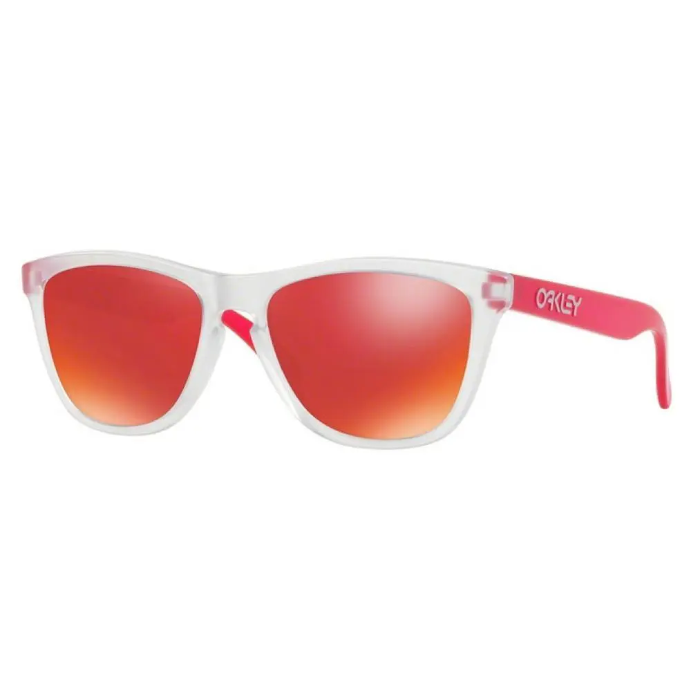 Frogskins Matte Clear/matte Transparent Pink Torch Iridium Lens OO9013-B3 by Oakley