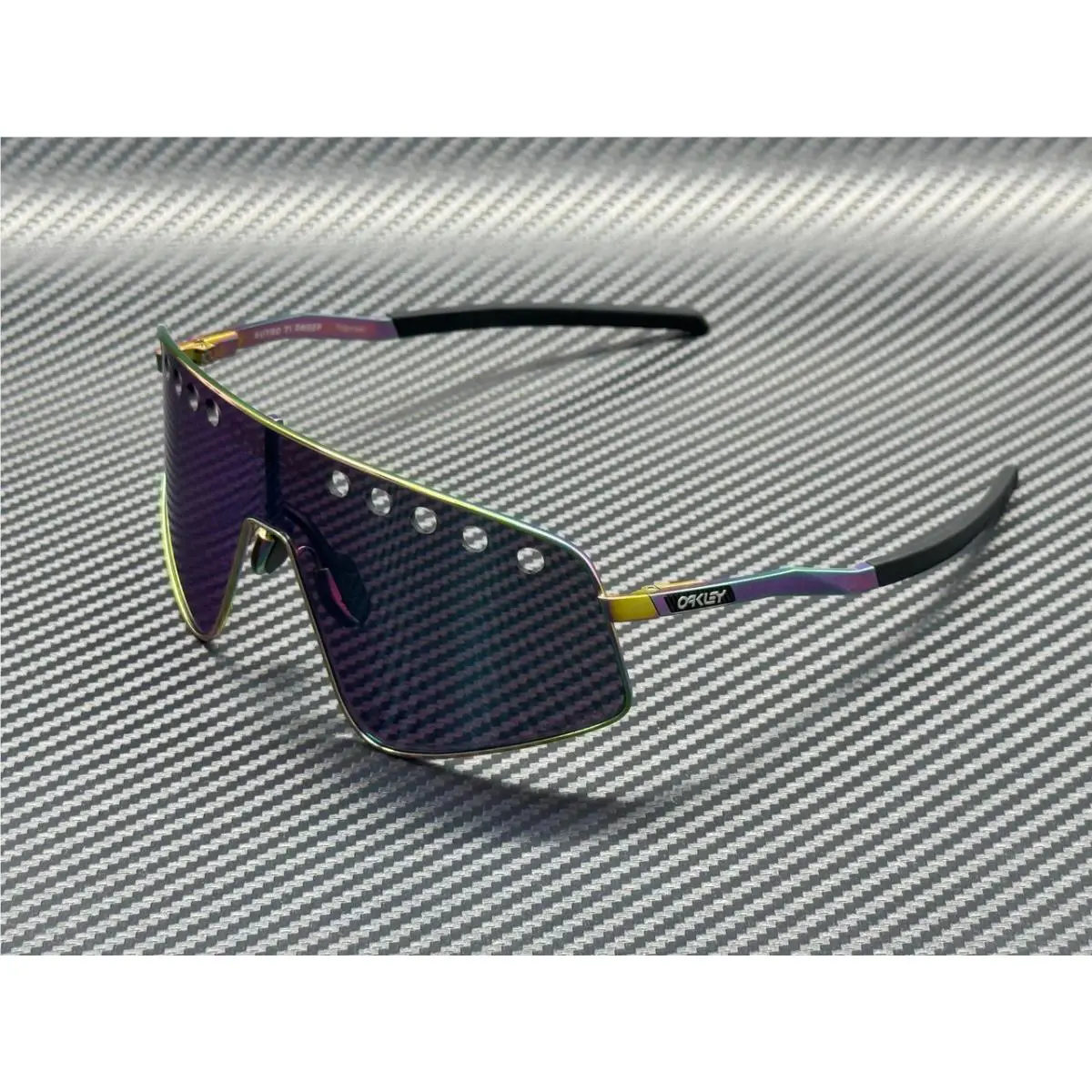 Oakley OO6025 05 Polished Oil Slink Prizm Road Jade Men`s 60 mm Sunglasses