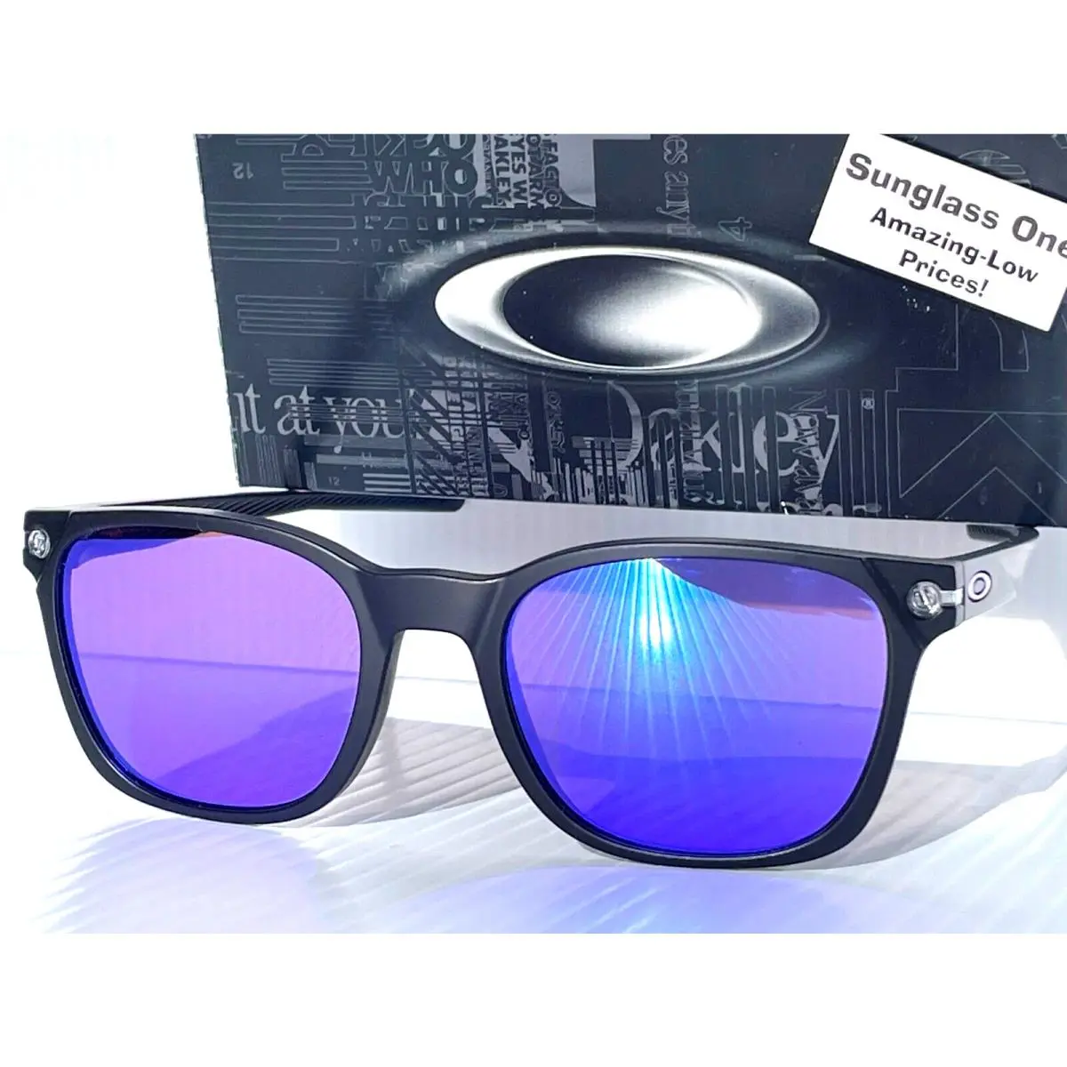 Ojector Matte Black Prizm Violet Purple Lens Sunglass 9018-03 by Oakley
