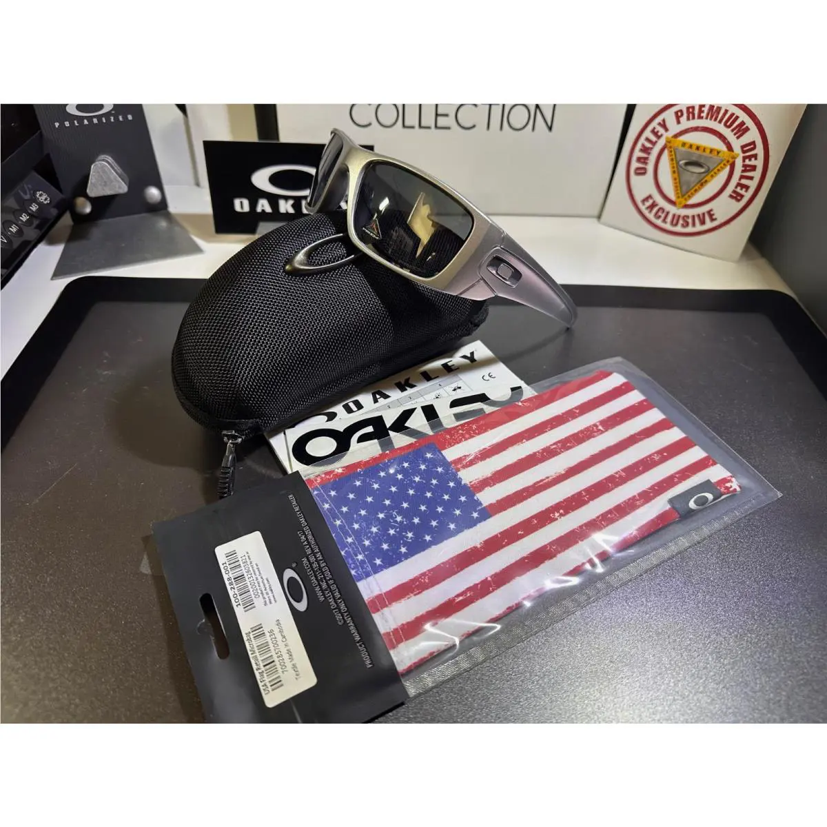 Oakley Fuel Cell X-silver Frame w Black Prizm™ • Usa Microbag Clam Case