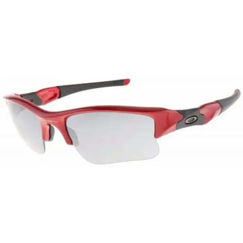 Oakley Flak Jacket Sunglasses 03-906J Infrared/black Iridium Asian - Frame: Gray, Lens: Blue Iridium