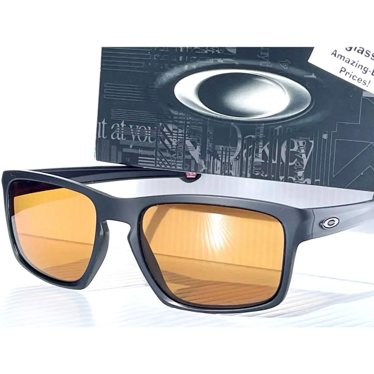 Oakley Sliver Matte Black Polarized Bronze Lens Sunglass 9262-08