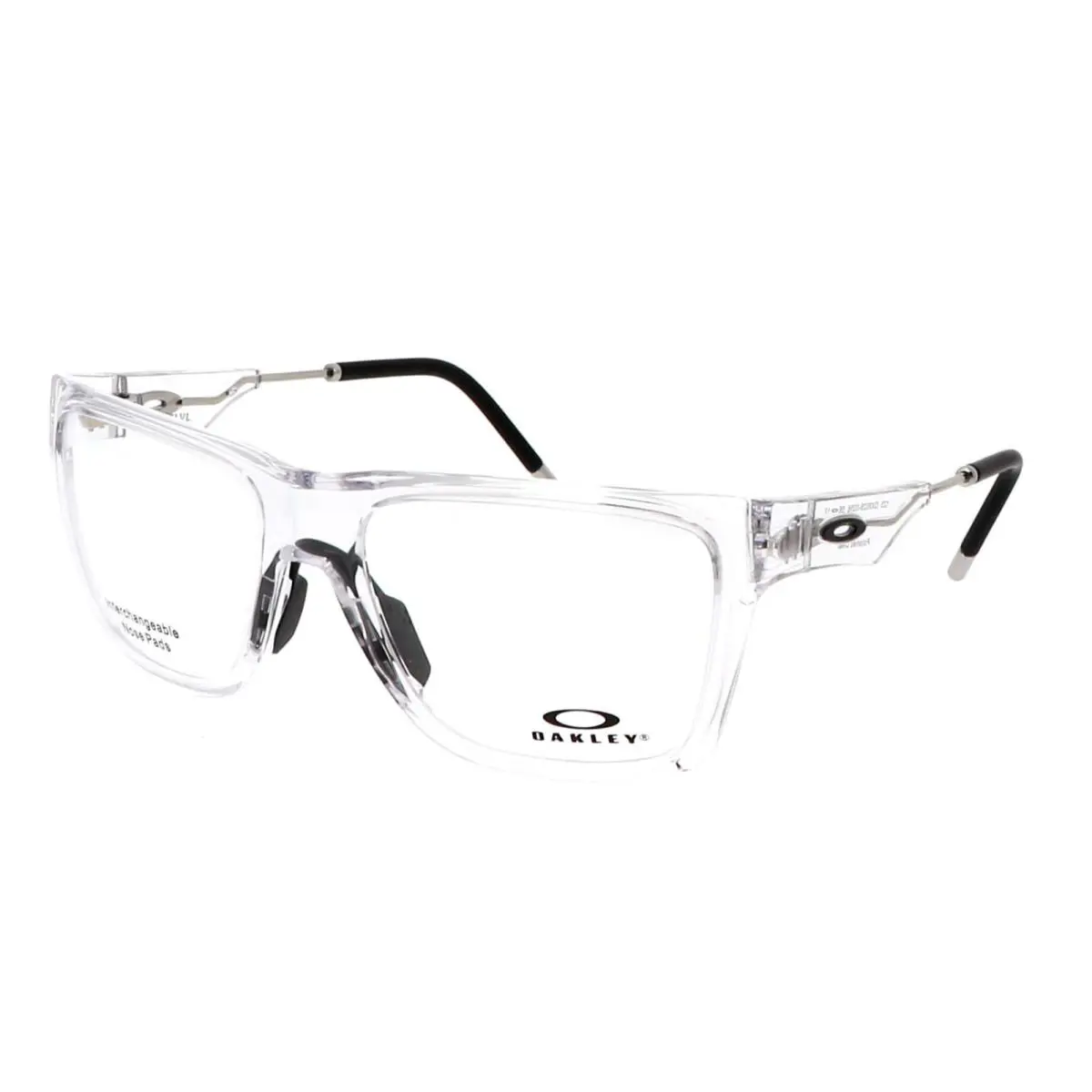 Nxtlvl Eyeglasses OX8028-0356 56-17 123 Polished Clear Silver Frames by Oakley
