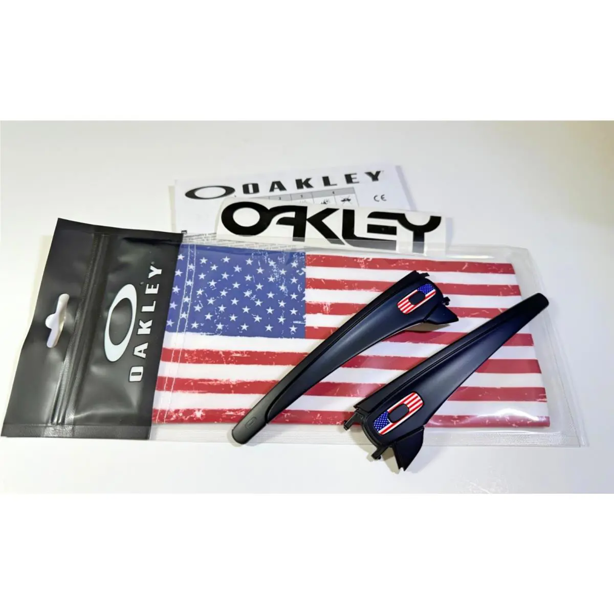 Oakley Fuel Cell OO9096 • Usa Stems w Flag Icons Usa Microbag + Decal